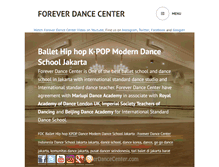 Tablet Screenshot of foreverdancecenter.com